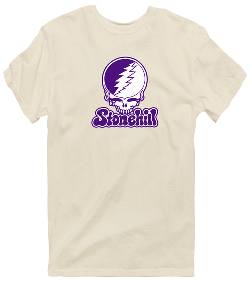 Stonehill Stealie Premium Unisex T-Shirt — Design: Stonehill College — Sand