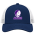 Stonehill Stealie Premium Unisex Trucker Cap — Design: Stonehill College — Navy/White