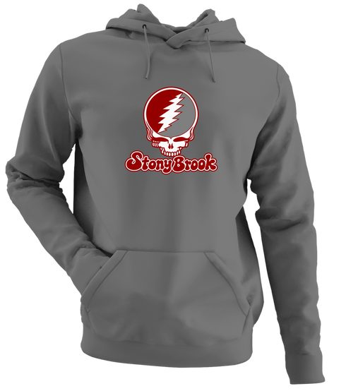 Stony Brook Stealie Premium Unisex Hoodie — Design: Stony Brook University — Charcoal