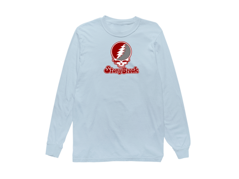 Stony Brook Stealie Premium Unisex Long-Sleeve — Design: Stony Brook University — Chambray