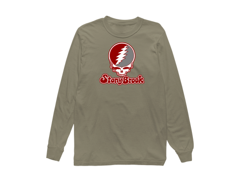 Stony Brook Stealie Premium Unisex Long-Sleeve — Design: Stony Brook University — Sandstone