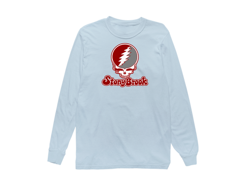 Stony Brook Stealie Premium Unisex Long-Sleeve — Design: Stony Brook University — Chambray