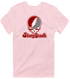 Stony Brook Stealie Premium Unisex T-Shirt — Design: Stony Brook University — Light Pink