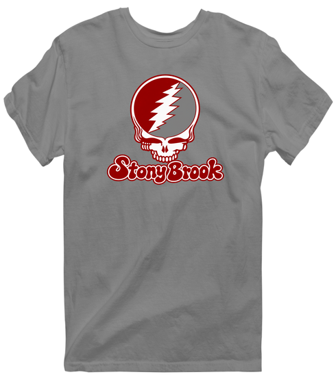 Stony Brook Stealie Premium Unisex T-Shirt — Design: Stony Brook University — Dark Heather