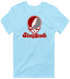 Stony Brook Stealie Premium Unisex T-Shirt — Design: Stony Brook University — Light Blue