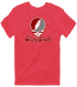 Stony Brook Stealie Premium Unisex T-Shirt — Design: Stony Brook University — Heather Red