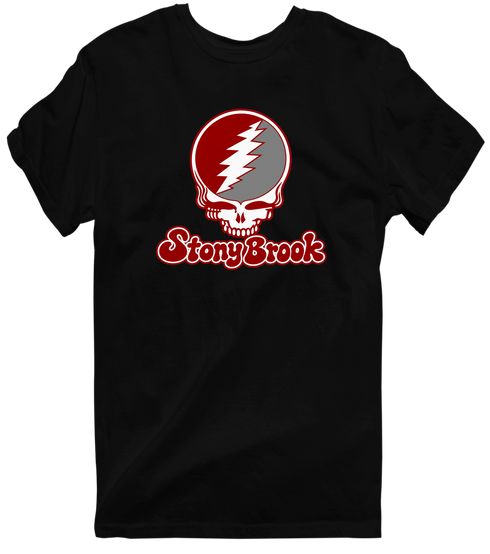 Stony Brook Stealie Premium Unisex T-Shirt — Design: Stony Brook University — Black