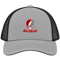 Stony Brook Stealie Premium Unisex Trucker Cap — Design: Stony Brook University — Heather Grey/Black