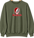 Stony Brook Stealie Premium Unisex Crewneck — Design: Stony Brook University — Military Green