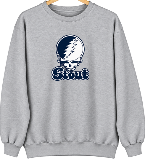 Stout Stealie Premium Unisex Crewneck — Design: Wisconsin-Stout University of — Sport Grey
