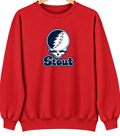 Stout Stealie Premium Unisex Crewneck — Design: Wisconsin-Stout University of — Red