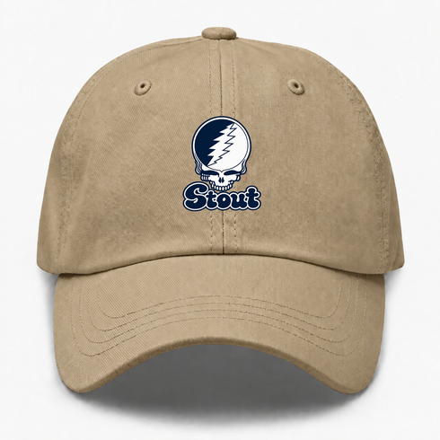 Stout Stealie Premium Unisex Dad Hat — Design: Wisconsin-Stout University of — Khaki