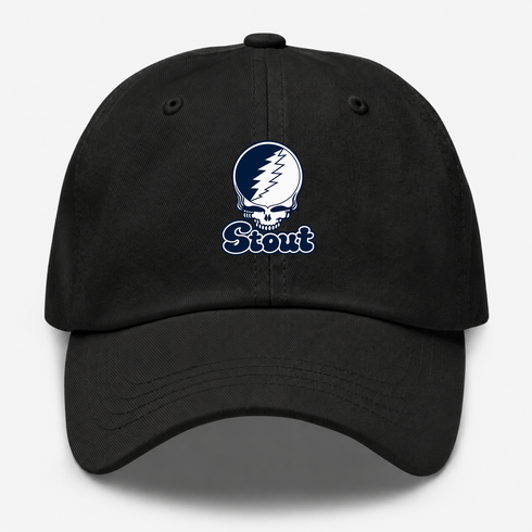 Stout Stealie Premium Unisex Dad Hat — Design: Wisconsin-Stout University of — Black