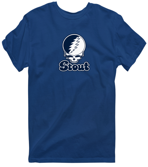 Stout Stealie Premium Unisex T-Shirt — Design: Wisconsin-Stout University of — Navy