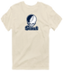 Stout Stealie Premium Unisex T-Shirt — Design: Wisconsin-Stout University of — Sand