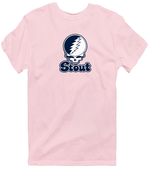 Stout Stealie Premium Unisex T-Shirt — Design: Wisconsin-Stout University of — Light Pink