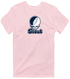 Stout Stealie Premium Unisex T-Shirt — Design: Wisconsin-Stout University of — Light Pink