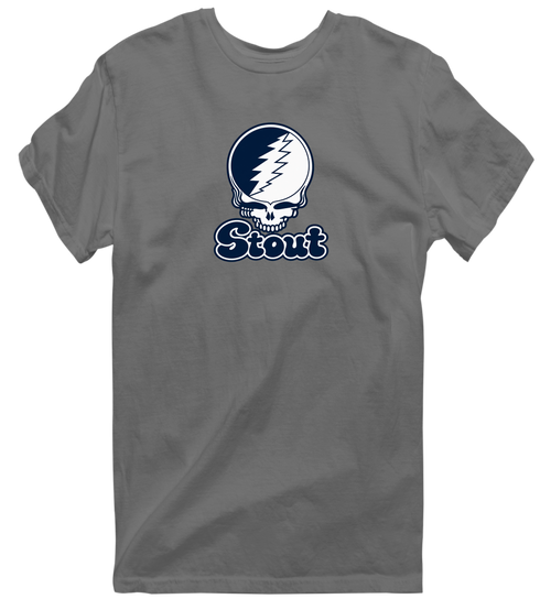 Stout Stealie Premium Unisex T-Shirt — Design: Wisconsin-Stout University of — Charcoal
