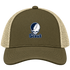 Stout Stealie Premium Unisex Trucker Cap — Design: Wisconsin-Stout University of — Moss/Khaki