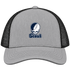 Stout Stealie Premium Unisex Trucker Cap — Design: Wisconsin-Stout University of — Heather Grey/Black