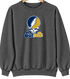 Suffolk Stealie Premium Unisex Crewneck — Design: Suffolk University — Dark Heather