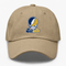 Suffolk Stealie Premium Unisex Dad Hat — Design: Suffolk University — Khaki