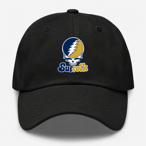 Suffolk Stealie Premium Unisex Dad Hat — Design: Suffolk University — Black