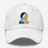 Suffolk Stealie Premium Unisex Dad Hat — Design: Suffolk University — White