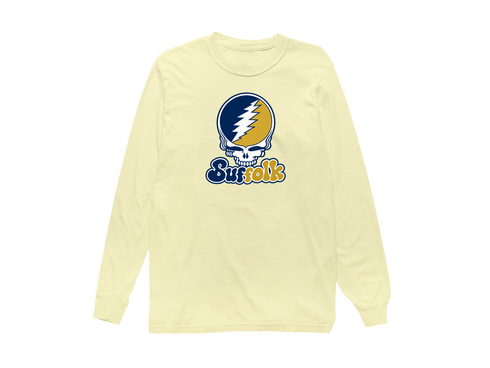 Suffolk Stealie Premium Unisex Long-Sleeve — Design: Suffolk University — Butter