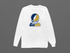 Suffolk Stealie Premium Unisex Long-Sleeve — Design: Suffolk University — White
