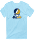 Suffolk Stealie Premium Unisex T-Shirt — Design: Suffolk University — Light Blue