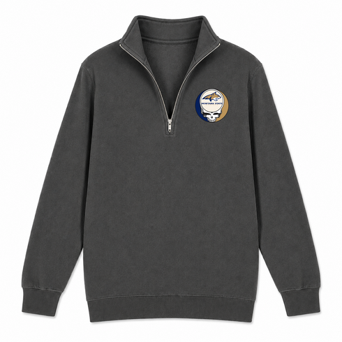 Montana State University - Premium Grateful Dead Quarter-Zip Pullover - Charcoal - 5