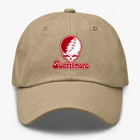 Swarthmore Stealie Premium Unisex Dad Hat — Design: Swarthmore College — Khaki