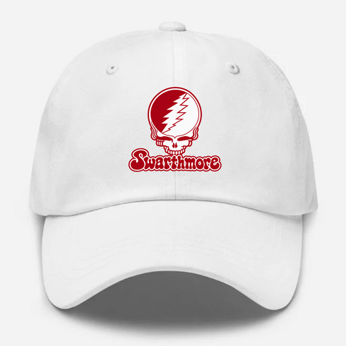 Swarthmore Stealie Premium Unisex Dad Hat — Design: Swarthmore College — White