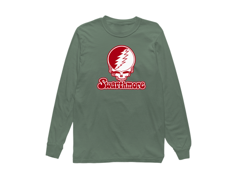 Swarthmore Stealie Premium Unisex Long-Sleeve — Design: Swarthmore College — Light Green