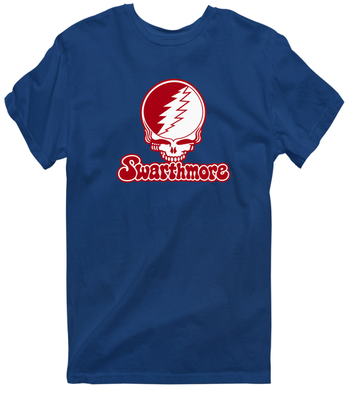 Swarthmore Stealie Premium Unisex T-Shirt — Design: Swarthmore College — Navy