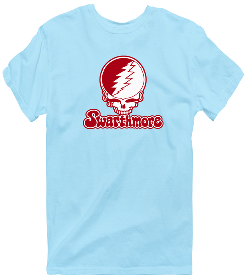 Swarthmore Stealie Premium Unisex T-Shirt — Design: Swarthmore College — Light Blue