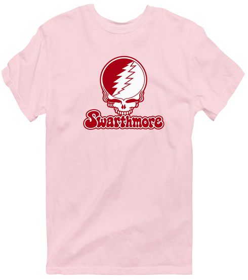 Swarthmore Stealie Premium Unisex T-Shirt — Design: Swarthmore College — Light Pink