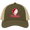 Swarthmore Stealie Premium Unisex Trucker Cap — Design: Swarthmore College — Moss/Khaki