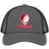 Swarthmore Stealie Premium Unisex Trucker Cap — Design: Swarthmore College — Charcoal/Black
