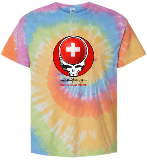 Switzerland FIFA World Cup Stealie Tie-Dye T-Shirt