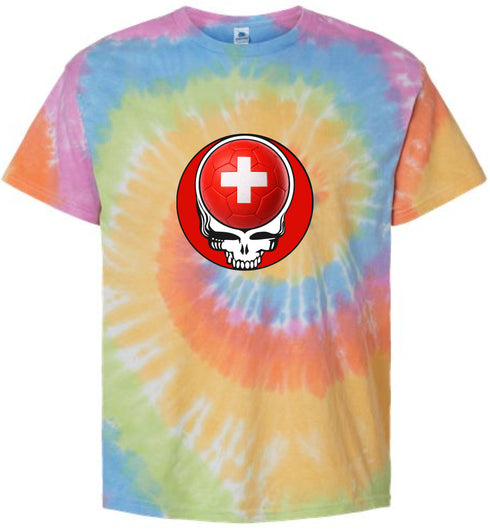 Switzerland FIFA World Cup Stealie Tie-Dye T-Shirt