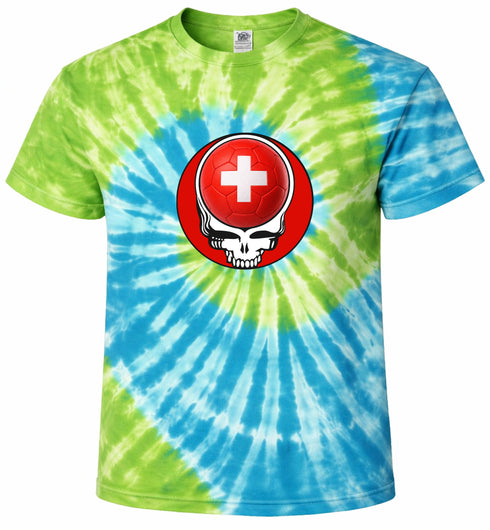 Switzerland FIFA World Cup Stealie Tie-Dye T-Shirt