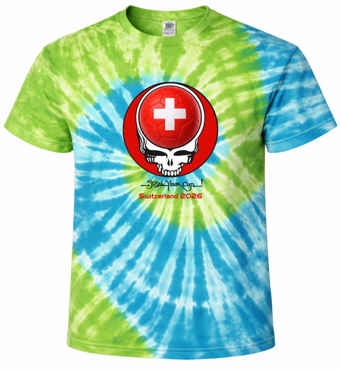 Switzerland FIFA World Cup Stealie Tie-Dye T-Shirt