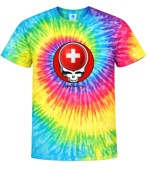 Switzerland FIFA World Cup Stealie Tie-Dye T-Shirt