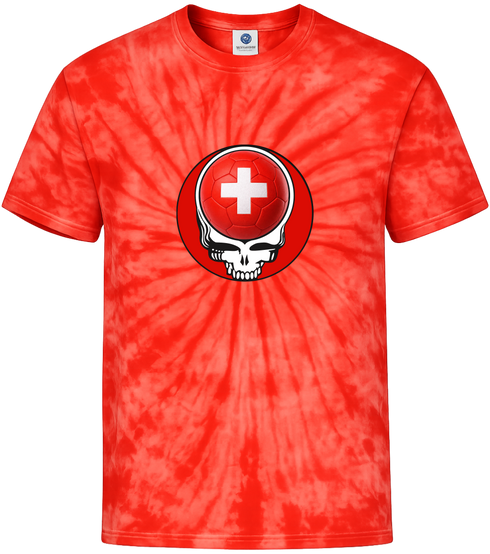 Switzerland FIFA World Cup Stealie Tie-Dye T-Shirt