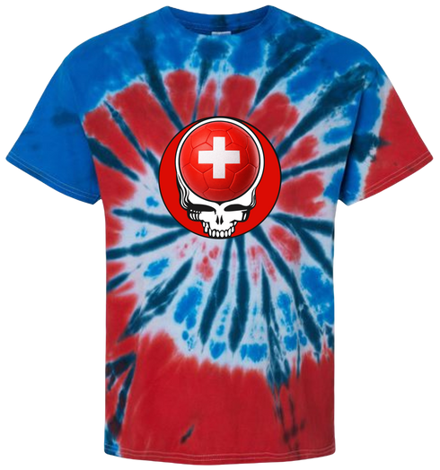 Switzerland FIFA World Cup Stealie Tie-Dye T-Shirt