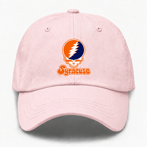 Syracuse Stealie Premium Unisex Dad Hat — Design: Syracuse University — Pink