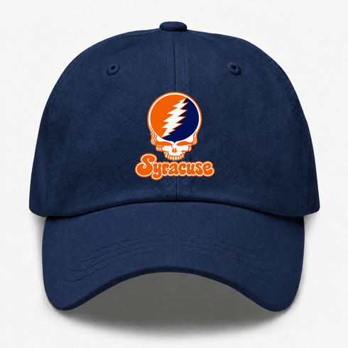 Syracuse Stealie Premium Unisex Dad Hat — Design: Syracuse University — Navy