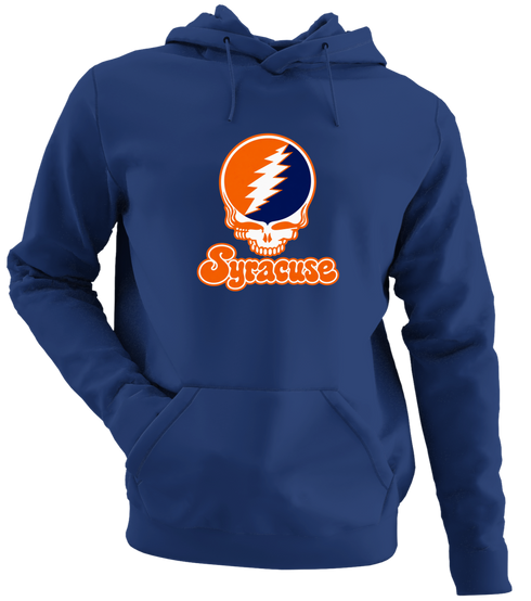 Syracuse Stealie Premium Unisex Hoodie — Design: Syracuse University — Navy